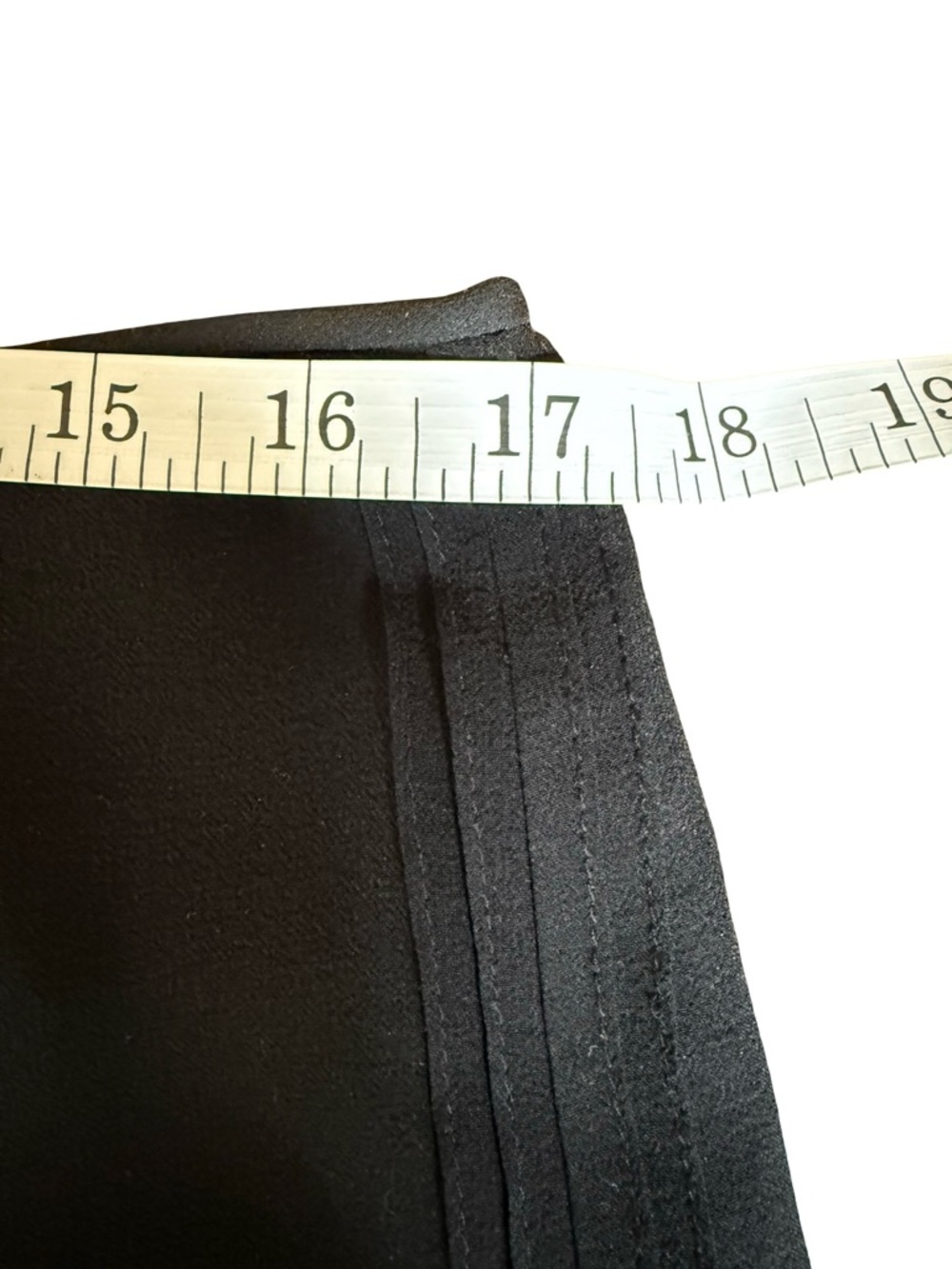 Lauren Ralph Lauren Black 100% Silk Outer Ruffle Trim Maxi Skirt Size 8 - Picture 6 of 7